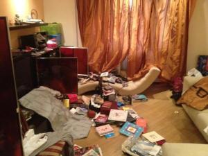 разгромленная квартира Навального после обыска